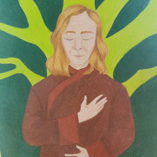 Image of TM Allman as drawn by Margaret Williamson